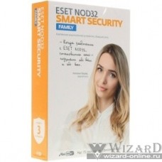 NOD32-ESM-1220(BOX)-1-3 ESET NOD32 Smart Security Family - универсальная лицензия на 1 год на 3 устройства или продление на 20 месяцев