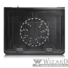 DEEPCOOL N180 FS (Подставка для охлаждения ноутбука (10шт/кор, до 17", вентилятор 180мм, Metal Mesh Panel+Plastic base, сквозной USB) Retail box)