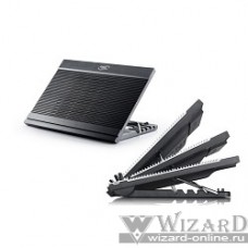 DEEPCOOL N9 BLACK {Подставка для охлаждения ноутбука (8 шт/кор, до 17", 180мм вентилятор, Aluminum Panel+Plastic Base, регулируемый наклон, 3USB+1miniUSB) Retail box}