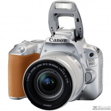 Canon EOS 200D серебристый {24.2Mpix EF-S 18-55mm f/3.5-5.6 IS STM 3" 1080p Full HD SDXC Li-ion}