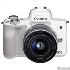 Canon EOS M50 белый {24.1Mpix 3" 4K WiFi 18-150 IS STM LP-E12 (с объективом)}