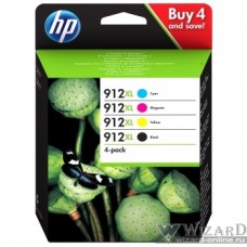 HP 3YP34AE Комплект картриджей HP 912 черный/голубой/пурпурный/желтый {HP OfficeJet 801x}