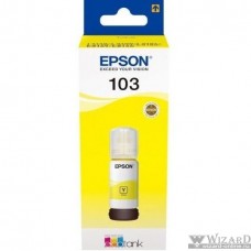 EPSON C13T00S44A Контейнер 103 с желтыми чернилами для L1110/L3100/3101/3110/3150/3151, 65 мл.(cons ink)