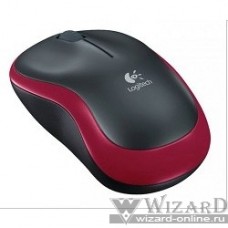 910-002240 Logitech Wireless Mouse M185 dark red USB