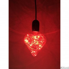Espada Светодиодная (LED) лампа сердце красное, Е27, 3W (E-E27HBJ68R) (43210)