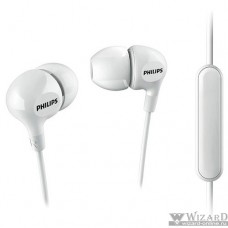 Philips [SHE3555WT/00] внутриканальные 10-22000Гц 1.2м 3.5мм 103дБ микрофон белые 3 комплекта сменных амбушюр