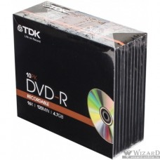 TDK Диски DVD+R 4,7 GB 16x SL/10 шт (t19447)