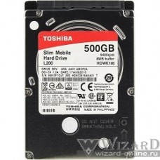 500Gb Toshiba (HDWK105UZSVA) L200 Slim {SATA 3, 5400 rpm, 8Mb, 2.5", 7.5 mm}