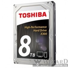 8TB Toshiba X300 (HDWF180UZSVA) {SATA 6.0Gb/s, 7200 rpm, 128Mb buffer, 3.5"}