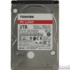 2TB Toshiba L200 (HDWL120UZSVA ) {Serial ATA II, 5400 rpm, 128Mb buffer, 2.5"}