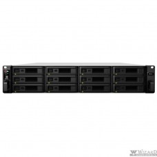 Synology RS2418+ Сетевое хранилище Rack 2U QC2,1GhzCPU/4Gb(up to 64)/RAID0,1,10,5,6/up to 12hot plug HDDs SATA(3,5' or 2,5')(up to 24 with RX1217)/2xUSB/4GigEth(+1Expslot)/iSCSI/2xIPcam(up to 40)