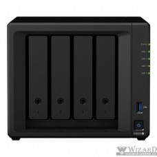 Synology DS920+ Сетевое хранилище C2GhzCPU/4Gb(upto8)/RAID0,1,10,5,6/up to 4hot plug HDDs SATA(3,5' or 2,5')(up to 9 with DX517)/2xUSB3.0/2GigEth/iSCSI/2xIPcam(up to 40)/1xPS/3YW