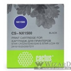 CACTUS NX1500 Картридж ленточный Cactus (CS-NX1500) черный для Star NX-1500/24xx/LC-8211 2000000 зн.