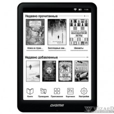 Электронная книга Digma X600 6" {E-ink HD 1024x758 Touch Screen 1Ghz/8Gb/подсветка дисплея} черный [1021206]