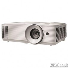 Optoma EH334 Проектор {Full 3D;DLP, Full HD(1920x1080), 3600 ANSI Lm, 20000:1,16:9; TR=1.47:1 - 1.62:1; HDMI (1.4a 3D support) + MHL; VGAx1; Composite; AudioIN x1; VGA Out; Audio Out 3.5mm; RS232; USB