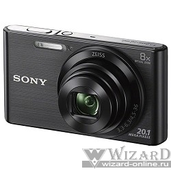 Sony CYBER-SHOT DSC-W830  Black {20.1Mpix,8x opt zoom,2.7"LCD}