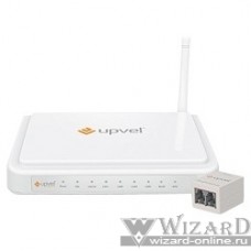 UPVEL UR-314AN Универсальный ADSL2+/Ethernet Wi-Fi роутер стандарта 802.11n 150 Мбит/с с поддержкой IP-TV, TR-069, Ipv6 и антенной 5 дБи (сплиттер в комплекте)