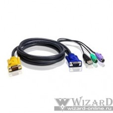 ATEN 2L-5303UP KVM Кабель/шнур, монитор+клавиатура+мышь USB-PS/2 HYBRID CABLE. 3M