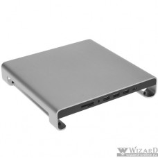 Satechi Type-C Aluminum iMac Stand with Built-in USB-C Data, USB 3.0, Micro/SD Card - Space [ST-AMSHM]