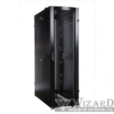 ЦМО Шкаф серверный ПРОФ напольный 48U (600x1200) дверь перфорированная 2 шт., цвет черный, в сборе (ШТК-СП-48.6.12-44АА-9005)