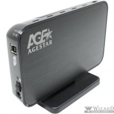 Мобил рек AgeStar 3UB3A8-6G (Black), usb3.0 to 3,5"hdd SATA алюминий