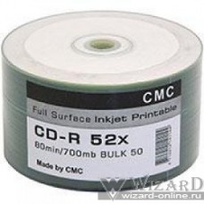 Диски CMC CD-R 80 52x Bulk/50 Full Ink Print