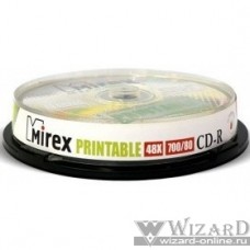 Mirex Диск CD-R 700 Mb, 48х, Cake Box (10), Ink Printable (10/300) (201458)