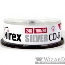 Mirex Диск CD-R 700 Mb, 24х, Silver, Cake Box (10), (10/300) (201861)