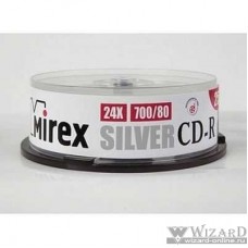 Mirex Диск CD-R 700 Mb, 24х, Silver, Cake Box (25), (25/300)