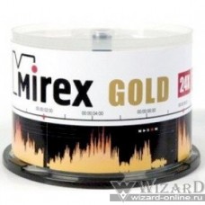 Mirex Диск CD-R 700 Mb, 24х, Gold, Cake Box (50), (50/300)
