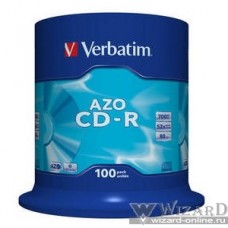 Verbatim Диски CD-R 700Mb 52x Cake Box (100шт) (43430)