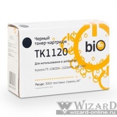 Bion TK-1120 Картридж для Kyocera FS1060DN/1125MFP/1025MFP, 3000 стр. [Бион] Белаяцветная коробка