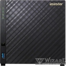 Asustor AS3104T Сетевое хранилище 4-Bay, Intel Celeron Duad-Core, 2 GB SO-DIMM DDR3L, GbE x 1, USB 3.0, WoL, System Sleep Mode, AES-NI hardware encryption