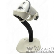 Zebra LS2208 [LS2208-SR20001R-UR] белый {ручной лазерный сканер штрих-кода, USB, CBA-U01-S07ZAR cable, 20-61019-01R Stand}