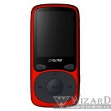 363328 Плеер Flash Digma B3 8Gb красный/1.8"/FM/microSD