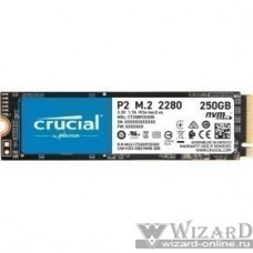 Crucial P2 SSD 250GB, M.2 (2280), PCIe Gen 3.0, NVMe, CT250P2SSD8