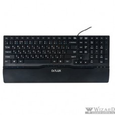 Клавиатура DELUX "K1882" Ultra-Slim, ММ, USB (черная)