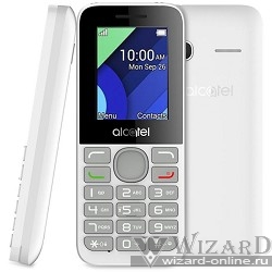 Alcatel OT1054D Pure White {1.8"160x128/MP3/FM/BT/32Мб/0.3 MP/microSD/2 sim/} 