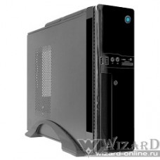 CROWN Корпус Desktop CMC-1907(1) black ITX (БП CM-PS300W, Micro ATX,Mini-ITX, отсеки 5,25*1, 3,5*1; 3,5/2,5*1; 2*USB 2.0; картридер; встроенный кулер 80мм; размер 420*100*300мм)