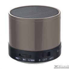Perfeo Bluetooth-колонка PF-BT-CN-SL "CAN" FM, MP3 microSD, AUX, мощность 3Вт, 500mAh, серебро PF_5210
