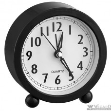 Perfeo Quartz часы-будильник "PF-TC-020", круглые диам. 10 см, чёрные