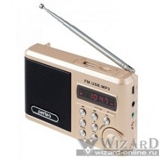 Perfeo мини-аудио Sound Ranger, УКВ+ FM, MP3 (USB/TF), USB-audio, BL-5C 1000mAh, шамп.золот (SV922AU)