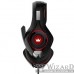CROWN CMGH-102T Black&red (Подключение USB, встроенная аудио карта, Частотныи? диапазон: 20Гц-20,000 Гц ,Кабель 2.1м,Размер D 250мм)