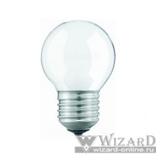 011220 Лампа накаливания Philips P45 40W E27 230V шарик FR
