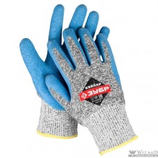 Перчатки ЗУБР для защиты от порезов, с рельефным латексным покрытием, размер M (8) [11277-M]