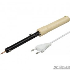 REXANT (12-0222) Паяльник ПД 220В 65Вт деревянная ручка + ПРИПОЙ (блистер)