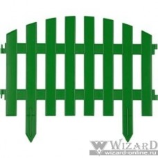 Забор декоративный GRINDA "АР ДЕКО", 28x300 см, зеленый [422203-G]