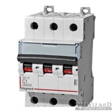 Legrand 407859 Автоматический выключатель DX3 6000 - 10 кА - тип характеристики C - 3П - 400 В~ - 16 А - 3 модуля