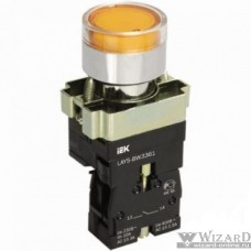 IEK BBT50-BW-K05 Кнопка управления LAY5-BW3561 с подсветкой желтый 1з