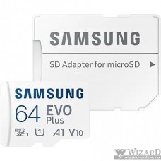 Micro SecureDigital 64Gb Samsung EVO Plus Class 10 MB-MC64KA/RU + adapter